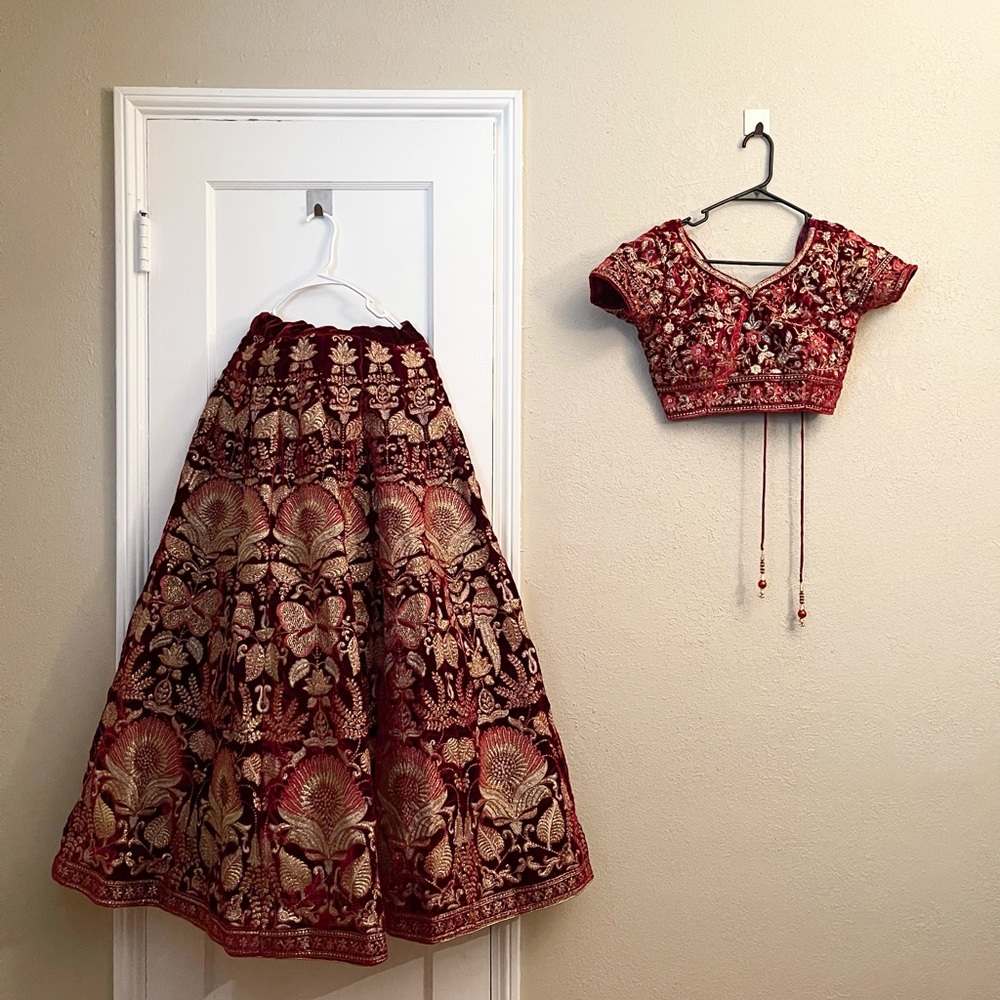 Indian wedding lehenga set